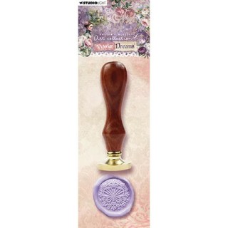 (JMA-VD-WAX15)Studio Light Wax Stamp with handle Embellished butterfly Victorian Dreams nr.15