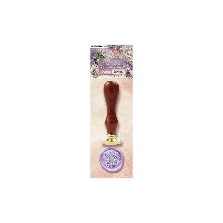 (JMA-VD-WAX15)Studio Light Wax Stamp with handle Embellished butterfly Victorian Dreams nr.15