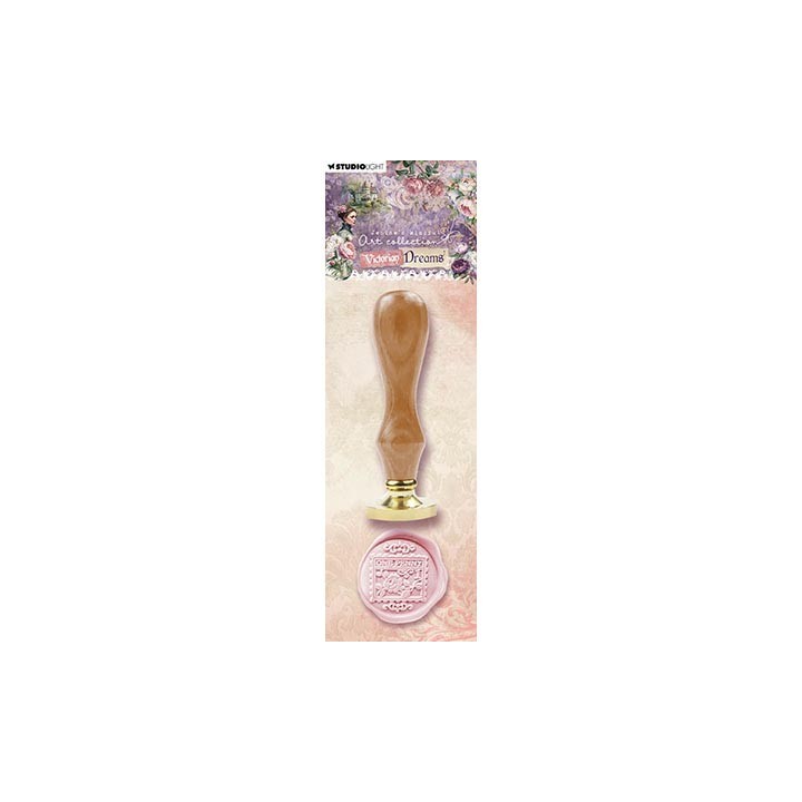 (JMA-VD-WAX16)Studio Light Wax Stamp with handle Postage stamp Victorian Dreams nr.16