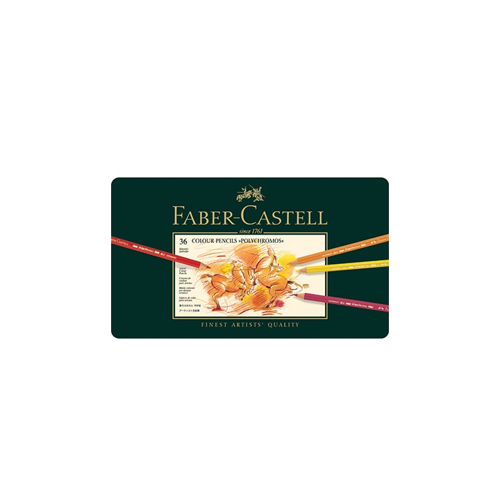 (036)Potlood FC Polychromos metalen doos 36 kleuren