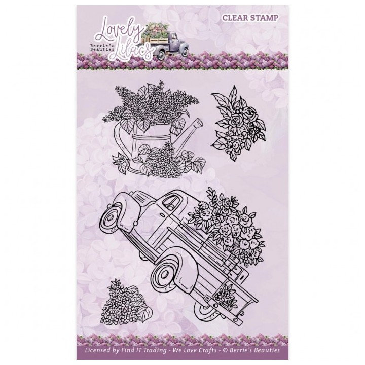 (BBCS10009)Clear Stamps - Berries Beauties - Lovely Lilacs - Pick-Up Truck