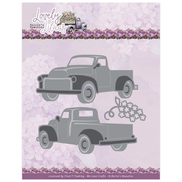 (BBD10016)Dies - Berries Beauties - Lovely Lilacs - Lovely Pick-Up Truck