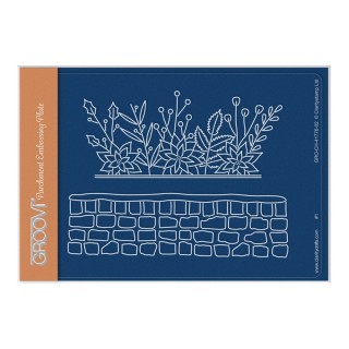 (GRO-FL-41776-02)Groovi® plate A6 BIJOU RIBBON SENTIMENTS