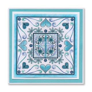 (ACC-CA-31632-XX)PAPER STITCH BY CLARITY - HEARTS & SWIRLS EMBROIDERY CARD PACK