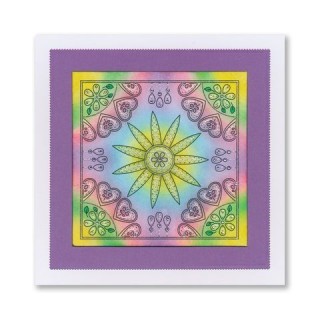 (ACC-CA-31633-XX)PAPER STITCH BY CLARITY - FLOWERS & HEARTS EMBROIDERY CARD PACK