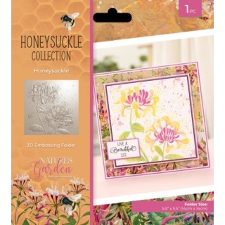 (NG-HS-EF5.5-3D-HOSU)Crafter's Companion Honeysuckle 3D Embossing Folder Honeysuckle