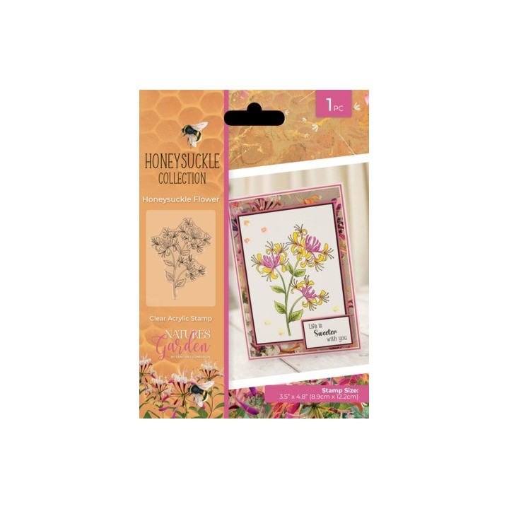 (NG-HS-CA-ST-HOFL)Crafter's Companion Honeysuckle Clear Stamp Honeysuckle Flower