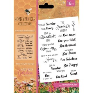 (NG-HS-CA-ST-SWSE)Crafter's Companion Honeysuckle Clear Stamp Sweet Sentiment