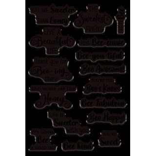 (NG-HS-CA-ST-SWSE)Crafter's Companion Honeysuckle Clear Stamp Sweet Sentiment