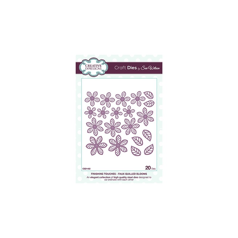 (CED1402)Craft Dies - Faux Quilled Blooms