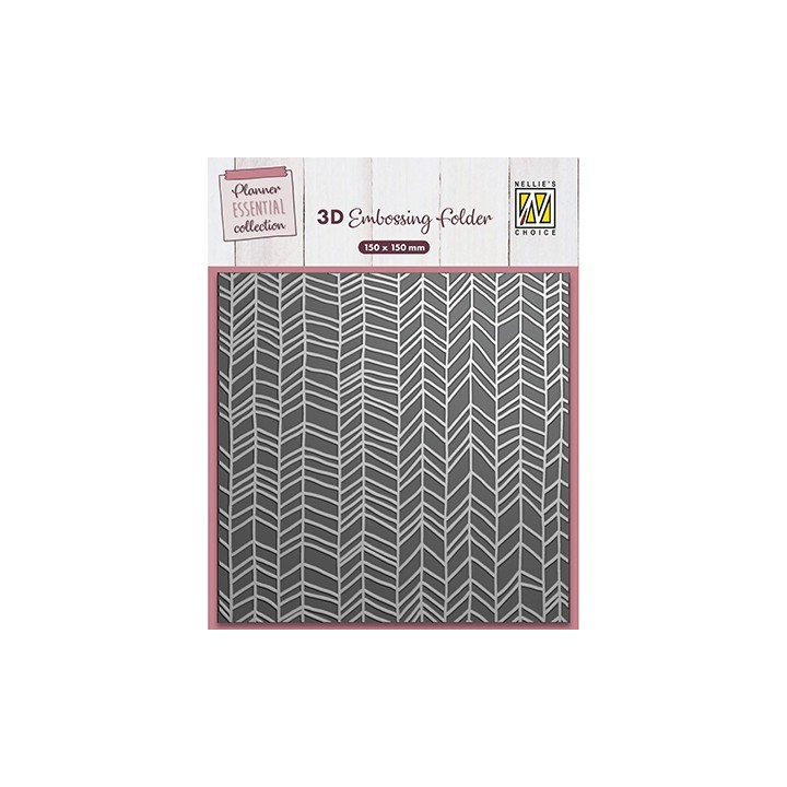 (EF3D090)Nellie's Choice Embossing Chevron
