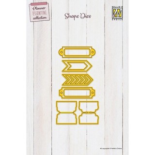 (SD315)Nellie's Shape Dies Tabs & Labels