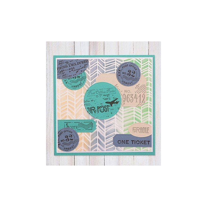 (NSCS009)Nellie`s Choice Clearstamp - Vintage Labels