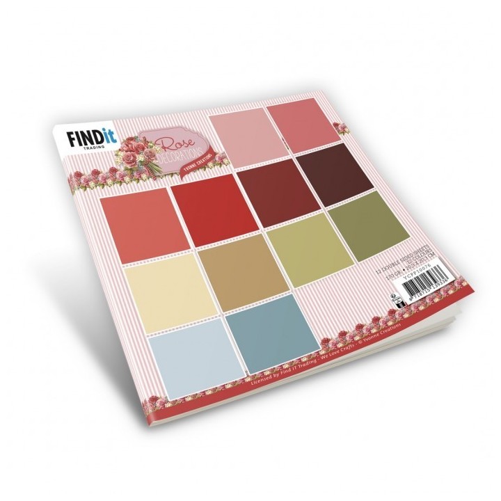 (YCPP10076)Paperpack - Yvonne Creations - Rose Decorations - Solid Colours