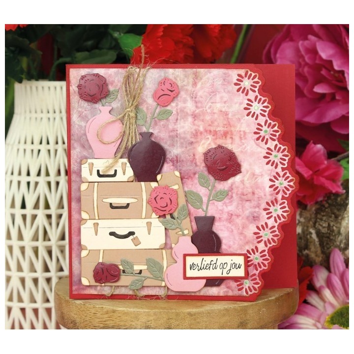 (YCD10354)Dies - Yvonne Creations - Rose Decorations - Rose Borders