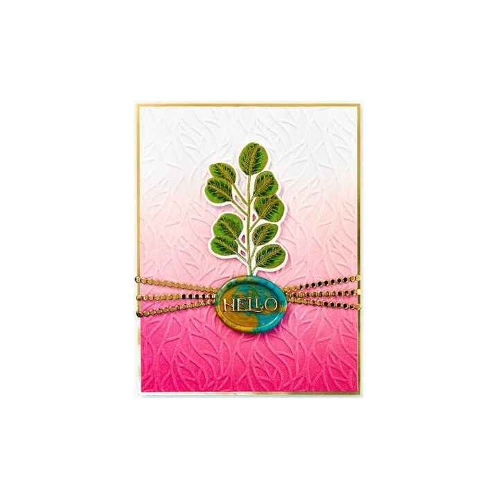 (SES-059)Spellbinders Leafy Helix Embossing Folder