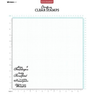 (SL-ES-STAMP697)Studio light SL Clear stamp Kerstwensen Essentials nr.697