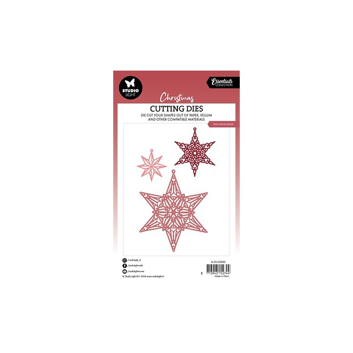 (SL-ES-CD850)Studio Light SL Cutting Die Star ornaments Essentials nr.850