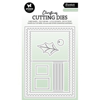 (SL-ES-CD847)Studio Light SL Cutting Die Christmas postcard Essentials nr.847