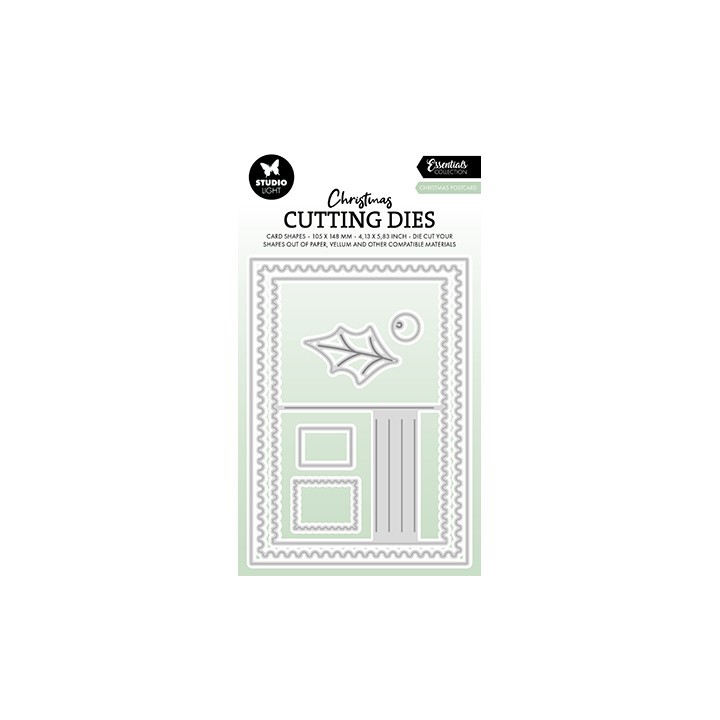 (SL-ES-CD847)Studio Light SL Cutting Die Christmas postcard Essentials nr.847
