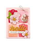 (WS3D-003)Spellbinders Peony Butterfly 3D Wax Seal Stamp
