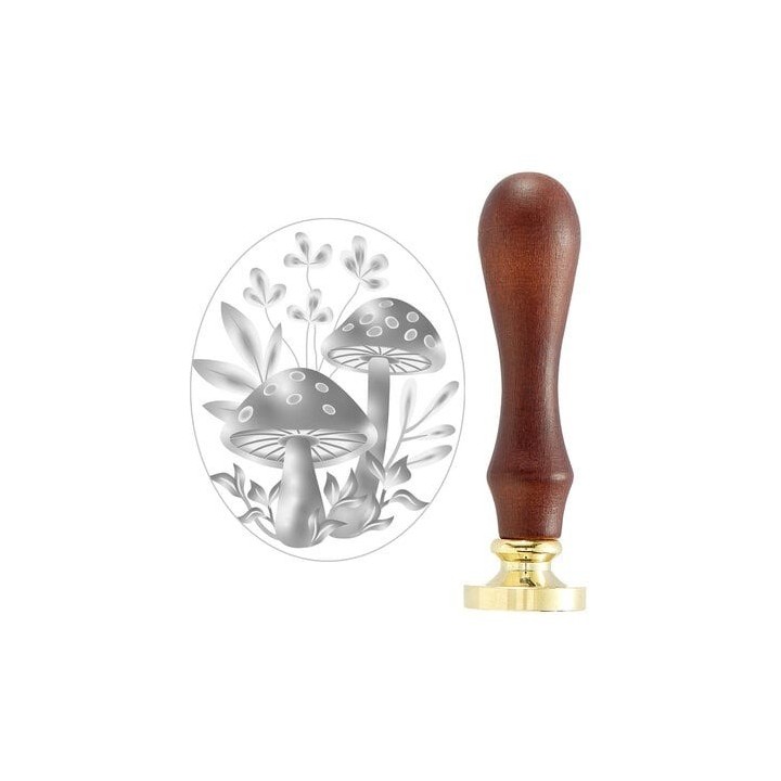 (WS3D-001)Spellbinders Forest Mushrooms 3D Wax Seal Stamp