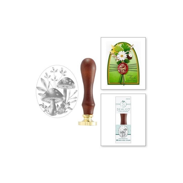 (WS3D-001)Spellbinders Forest Mushrooms 3D Wax Seal Stamp
