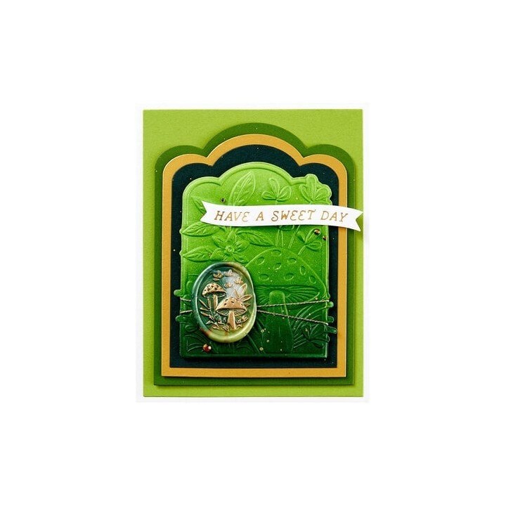 (WS3D-001)Spellbinders Forest Mushrooms 3D Wax Seal Stamp
