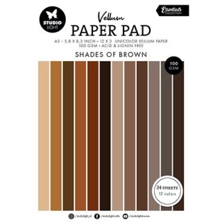 (SL-ES-VPP195)Studio light Vellum Paper Pad Unicolor paper Essentials nr.195