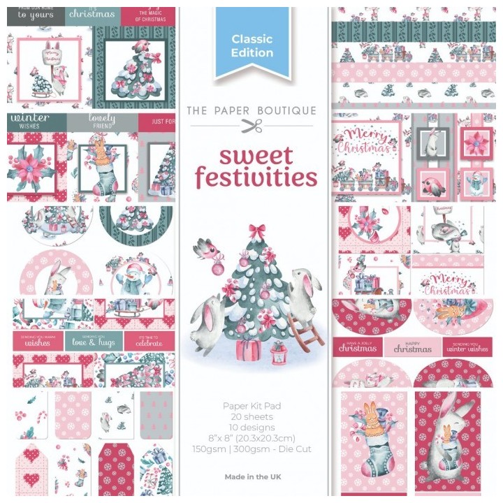 (PB2134)The Paper Boutique Sweetest Festivities 8x8 Paper Kit Pad