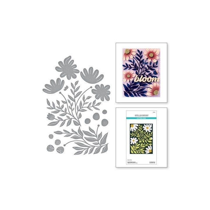 (S6-224)Spellbinders Fresh Picked Daisies Etched Dies