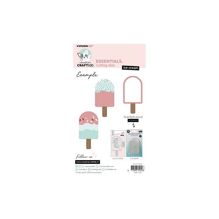 (CCL-ES-CD836)Studio Light Cutting Die Icecream Essentials nr.836