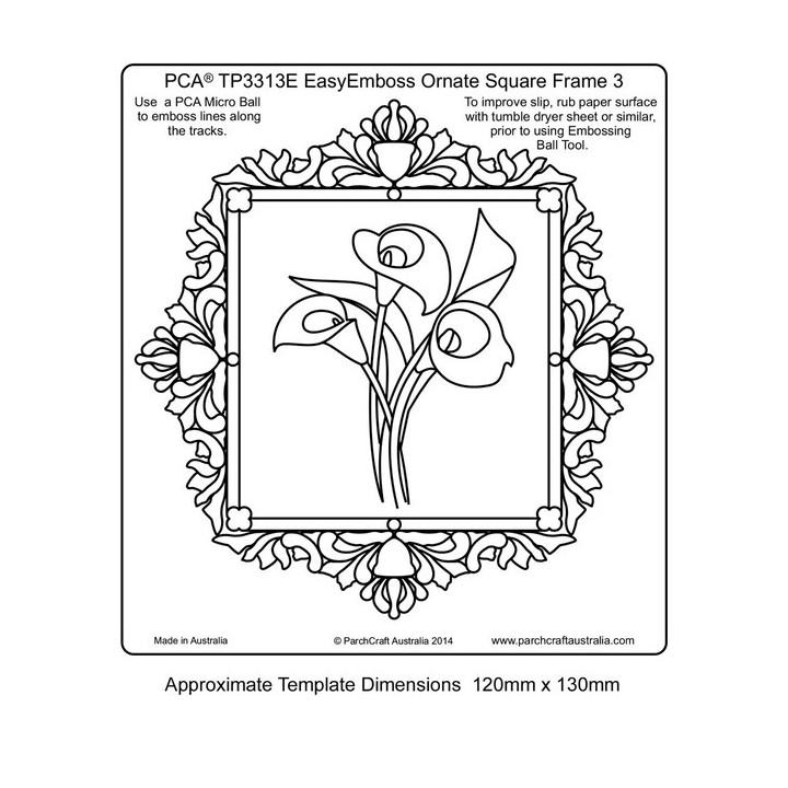 (TP3313E)EMBOSSING EasyEmboss Ornate Square Frame 3