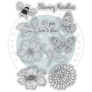 (CCDSTMP001)Craft Consortium Spring Gardens Clear Stamps