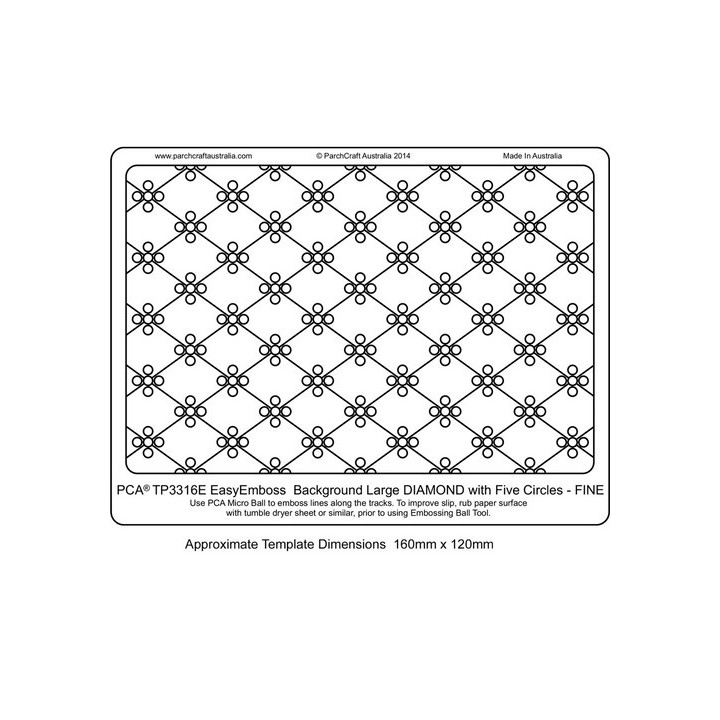 (TP3316E)EMBOSSING EasyEmboss Large Diamond with 5 Circles FINE