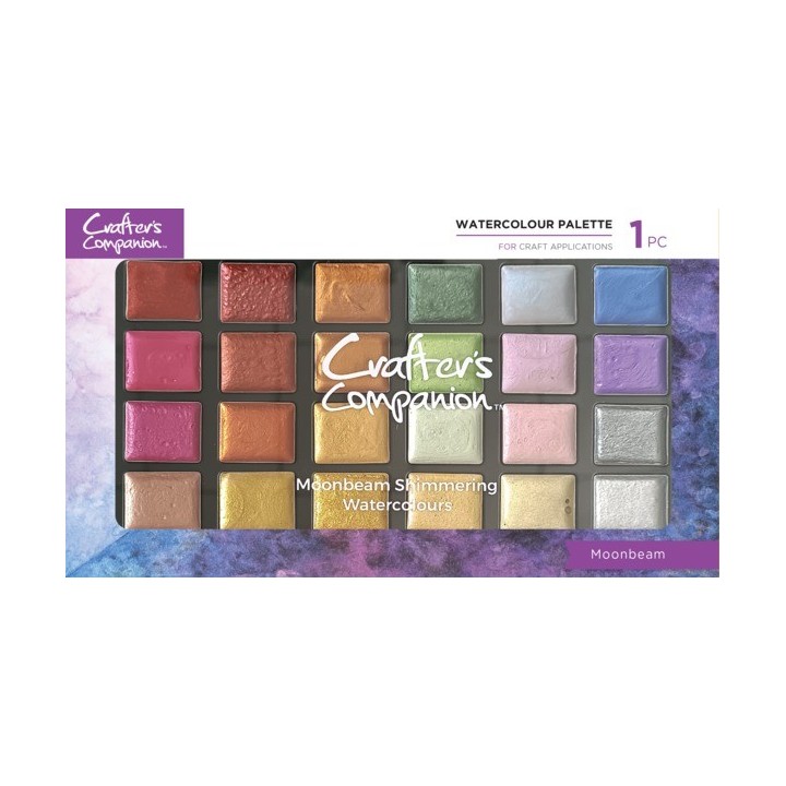 (CC-SHWAPAL-MB)Crafter's Companion Shimmer Watercolour Palette Moonbeam (CC-SHWAPAL-MB)Crafter's Companion Shimmer Watercolour Palette Moonbeam