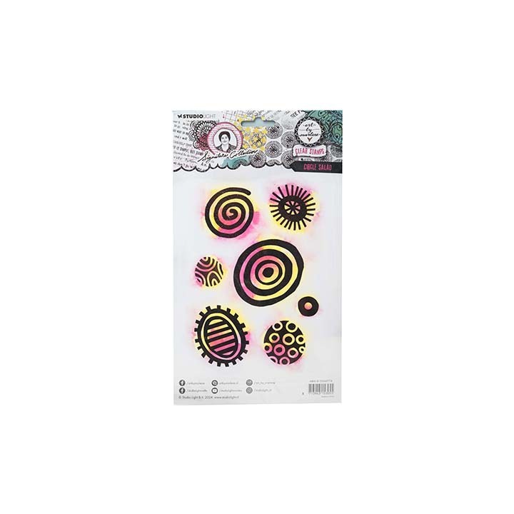 (ABM-SI-STAMP714)Studio light clear stamp Circle Salad Signature Collection nr.714