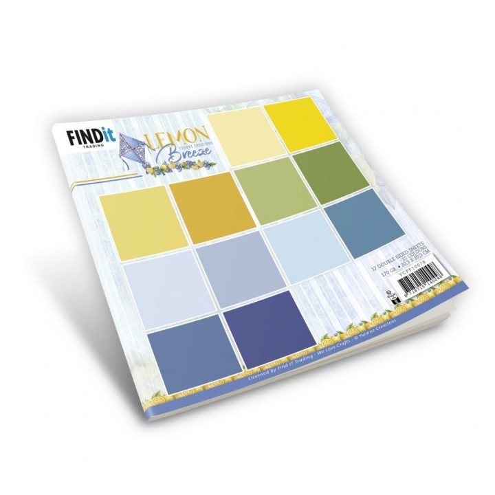 (YCPP10078)Paperpack - Yvonne Creations - Lemon Breeze - Solid Colours