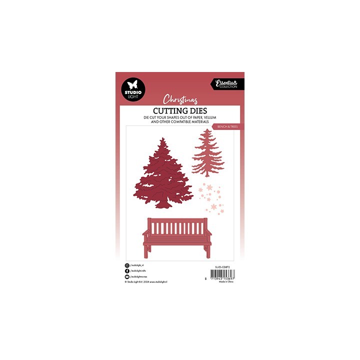 (SL-ES-CD872)Studio Light SL Cutting Die Bench & trees Essentials nr.872