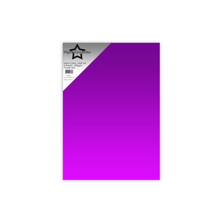 (PFSS013)Paper Favorites Purple Mist A4 Mirror Card Matte 250gsm (5pcs)
