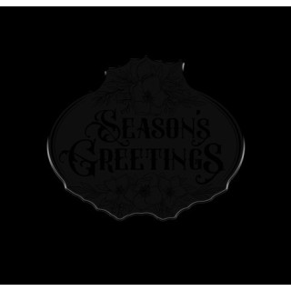 (S-CR-STD-SEGR)Crafter's Companion Christmas Rose Stamp & Die Seasons Greetings