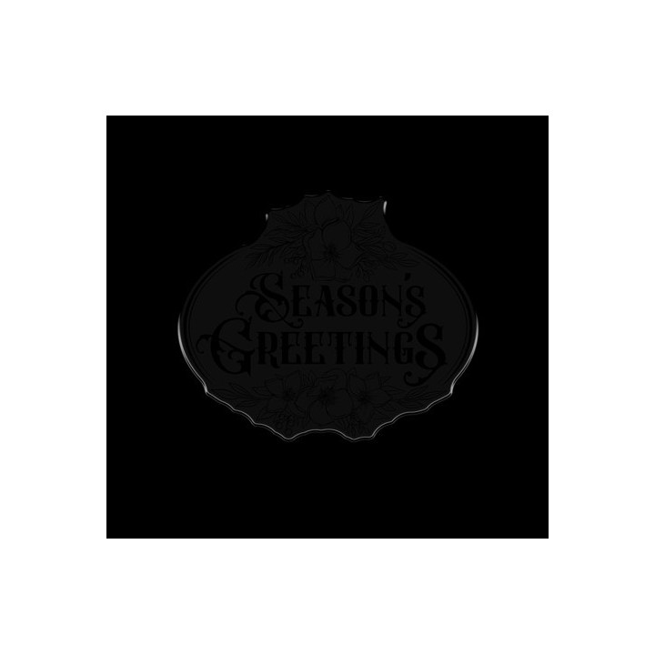 (S-CR-STD-SEGR)Crafter's Companion Christmas Rose Stamp & Die Seasons Greetings