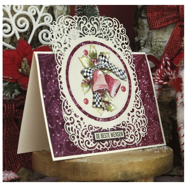 (PM10268)Dies - Precious Marieke - Ruby Christmas - Ruby Circle Frame