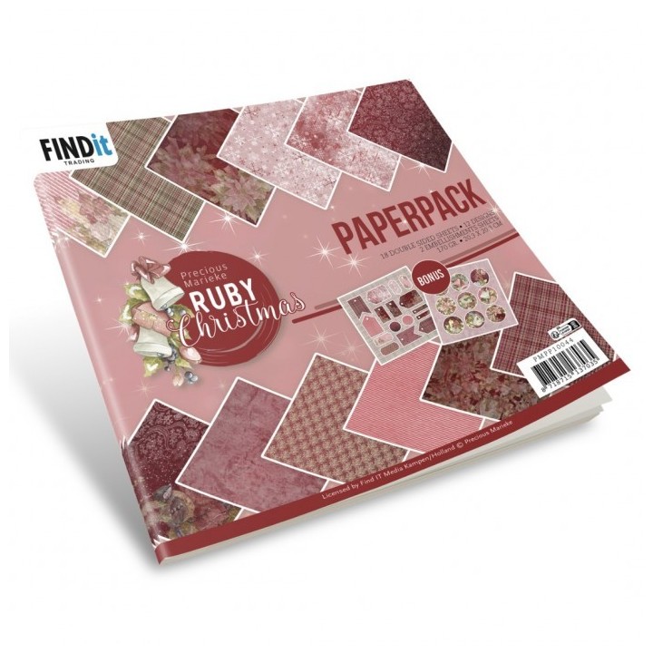 (PMPP10044)Paperpack - Precious Marieke - Ruby Christmas - Design