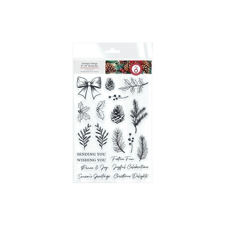 (5531e)Tonic Studios • Timeless Tidings 3D Embossing Folder Pinecone Parade