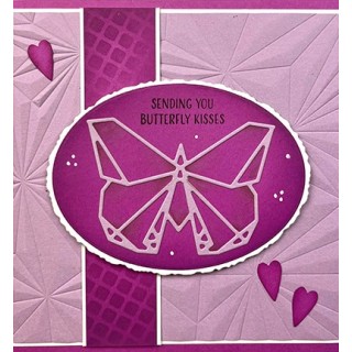 (EF3D092)Nellie's Choice Embossing Origami Stars