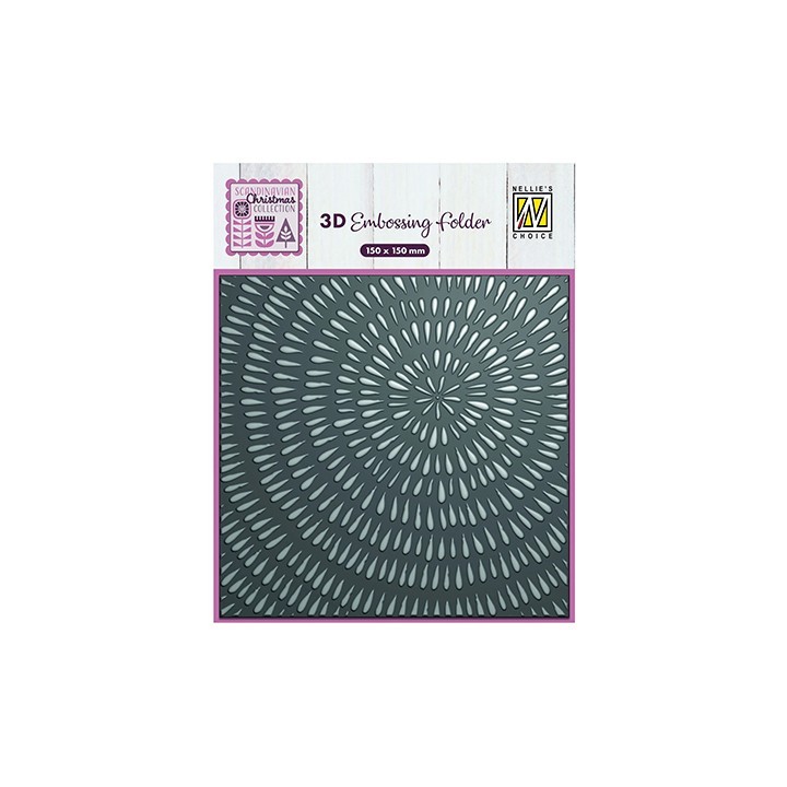 (EF3D100)Nellie's Choice Embossing Sliced wood