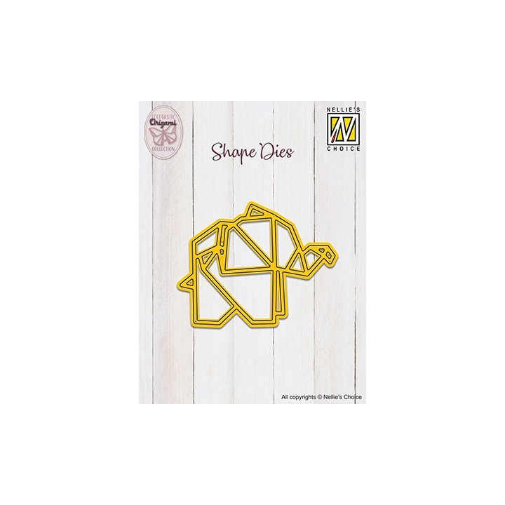 (SD325)Nellie's Shape Dies Origami Elephant