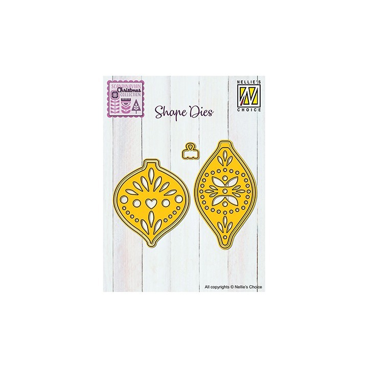 (SD330)Nellie's Shape Dies Scandinavian baubles