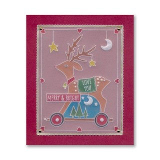 (GRO-CH-42249-02)Groovi® plate A6 Barbara's SHAC Reindeer Wooden Toy